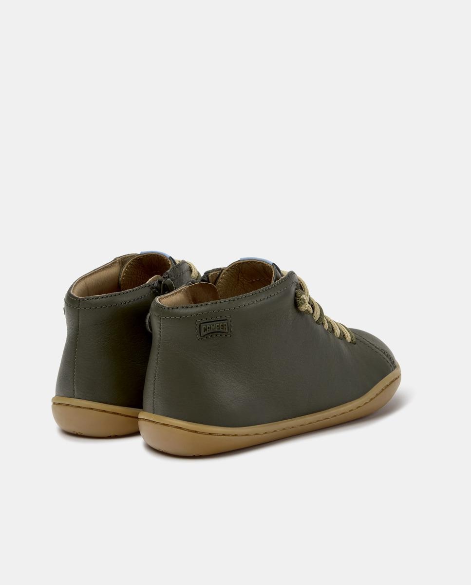 Zapatillas de piel de niño peu cami - Camper - Verde Verde-4