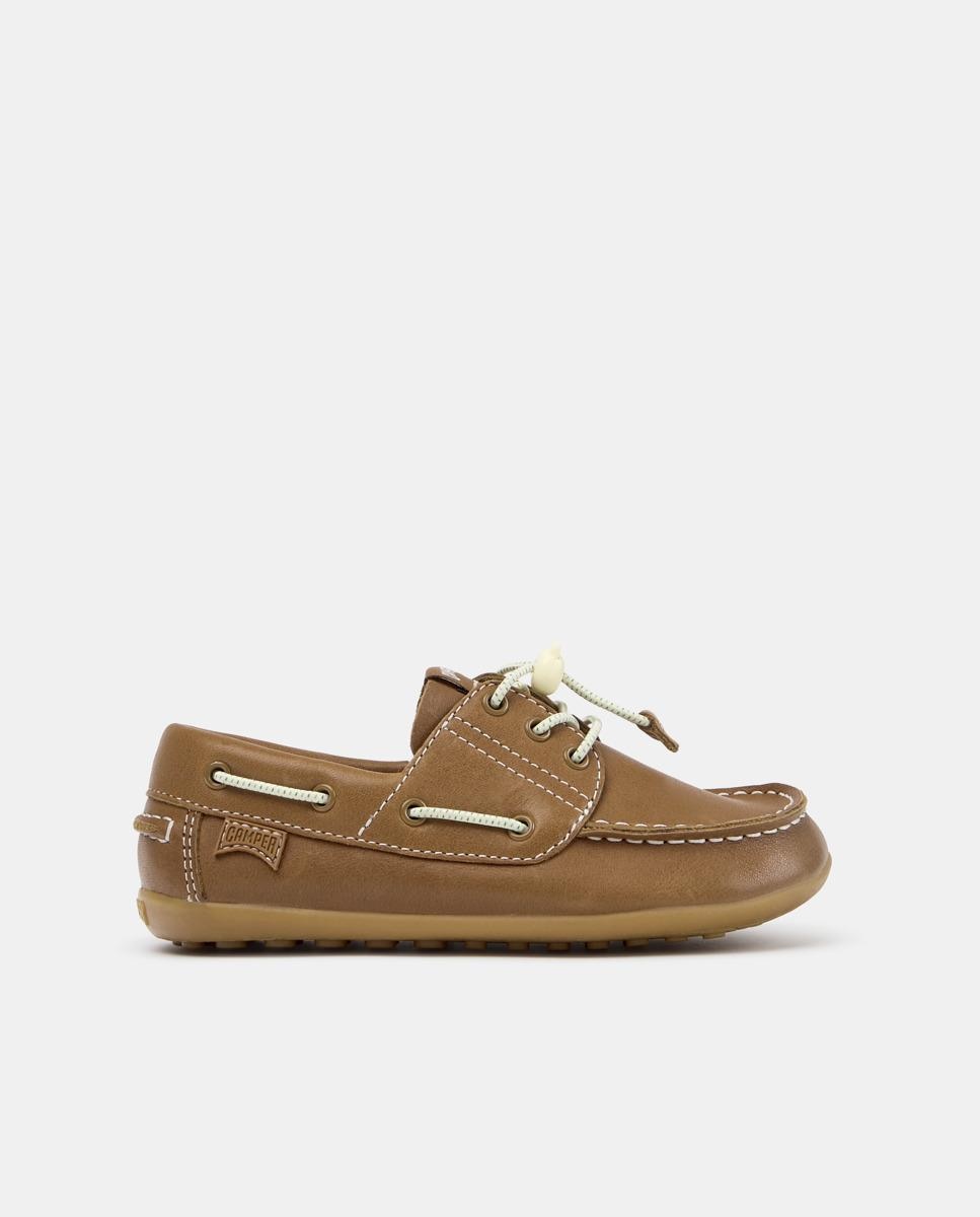 Náuticos de niños de piel peu cami twins - Camper - Marrón claro Marrón claro-1