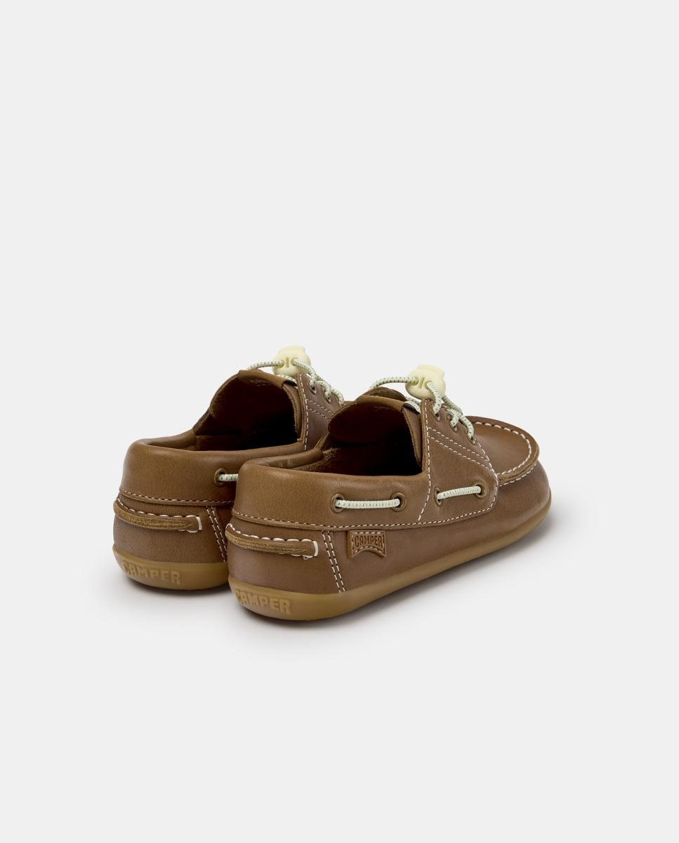 Náuticos de niños de piel peu cami twins - Camper - Marrón claro Marrón claro-4