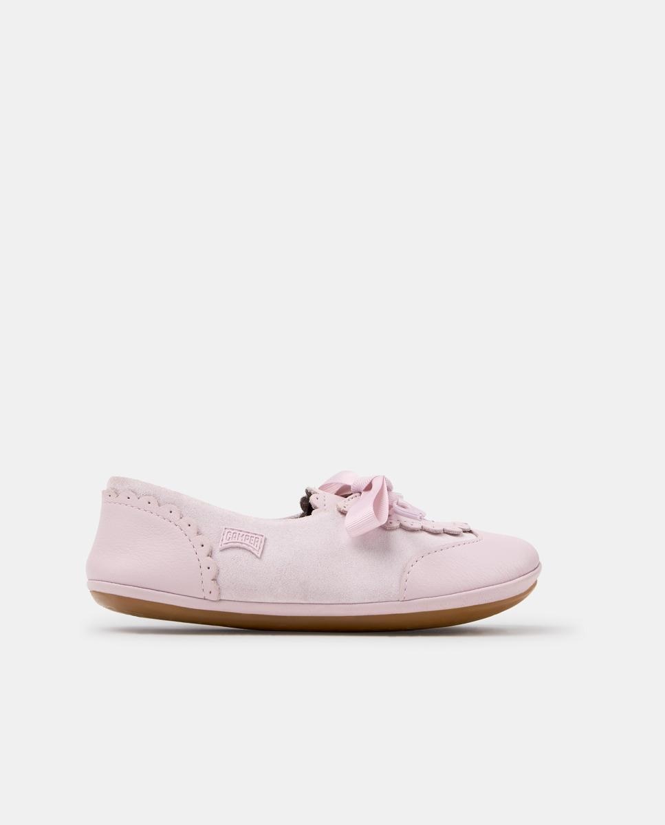 Bailarinas de niña right de piel - Camper - Rosa Rosa-1