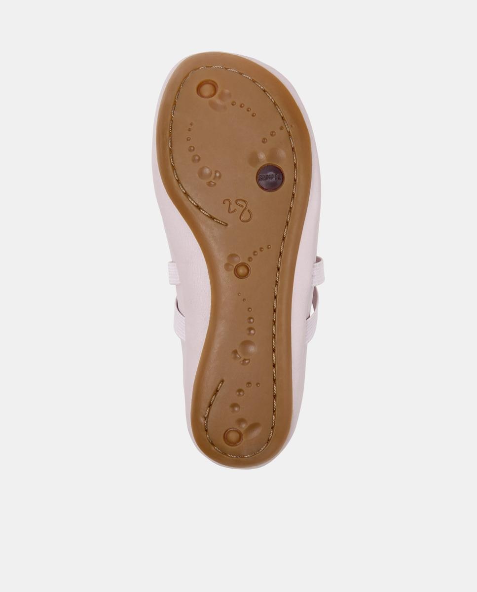 Bailarinas de niña right de piel con elásticos - Camper - Rosa Rosa-5