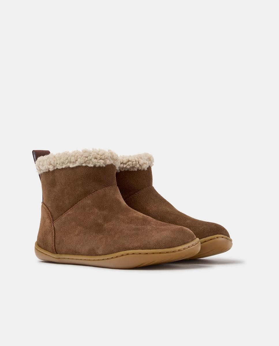 Botines de niña peu cami de piel - Camper - Marrón Marrón-2