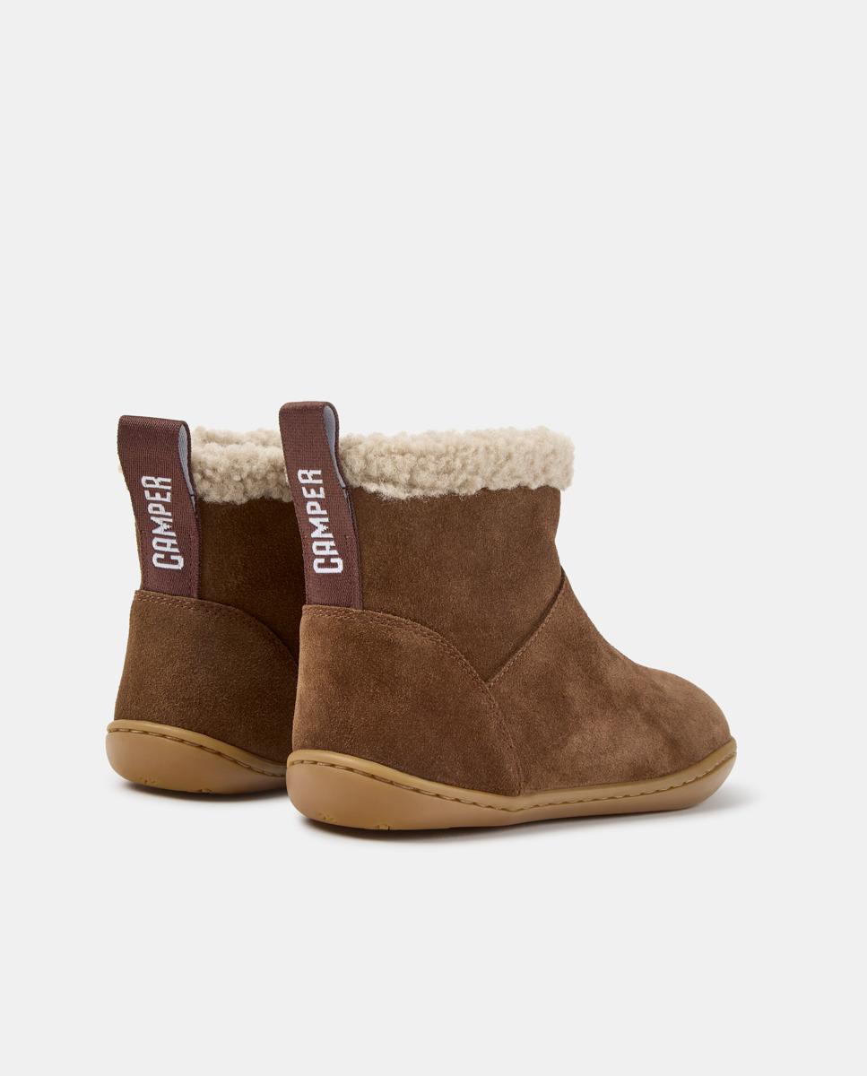 Botines de niña peu cami de piel - Camper - Marrón Marrón-4