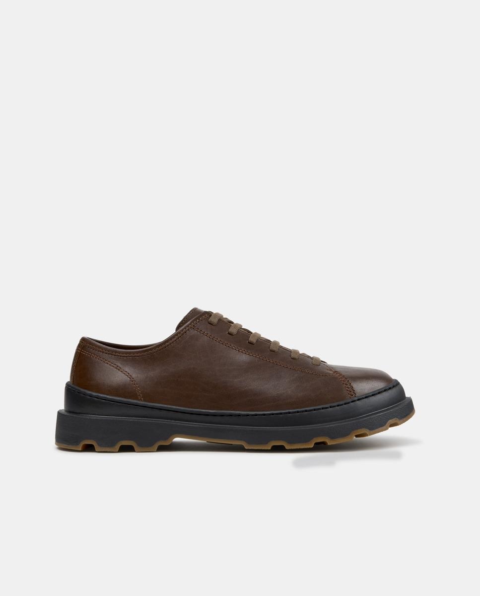 Zapatos hombre brutus+ con cordones en piel - Camper - Marrón Marrón-1
