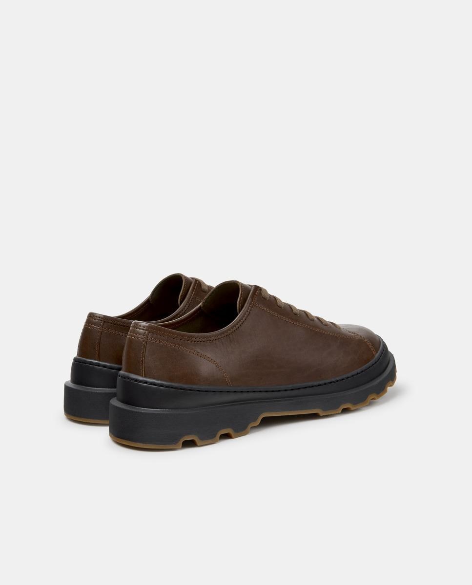 Zapatos hombre brutus+ con cordones en piel - Camper - Marrón Marrón-2