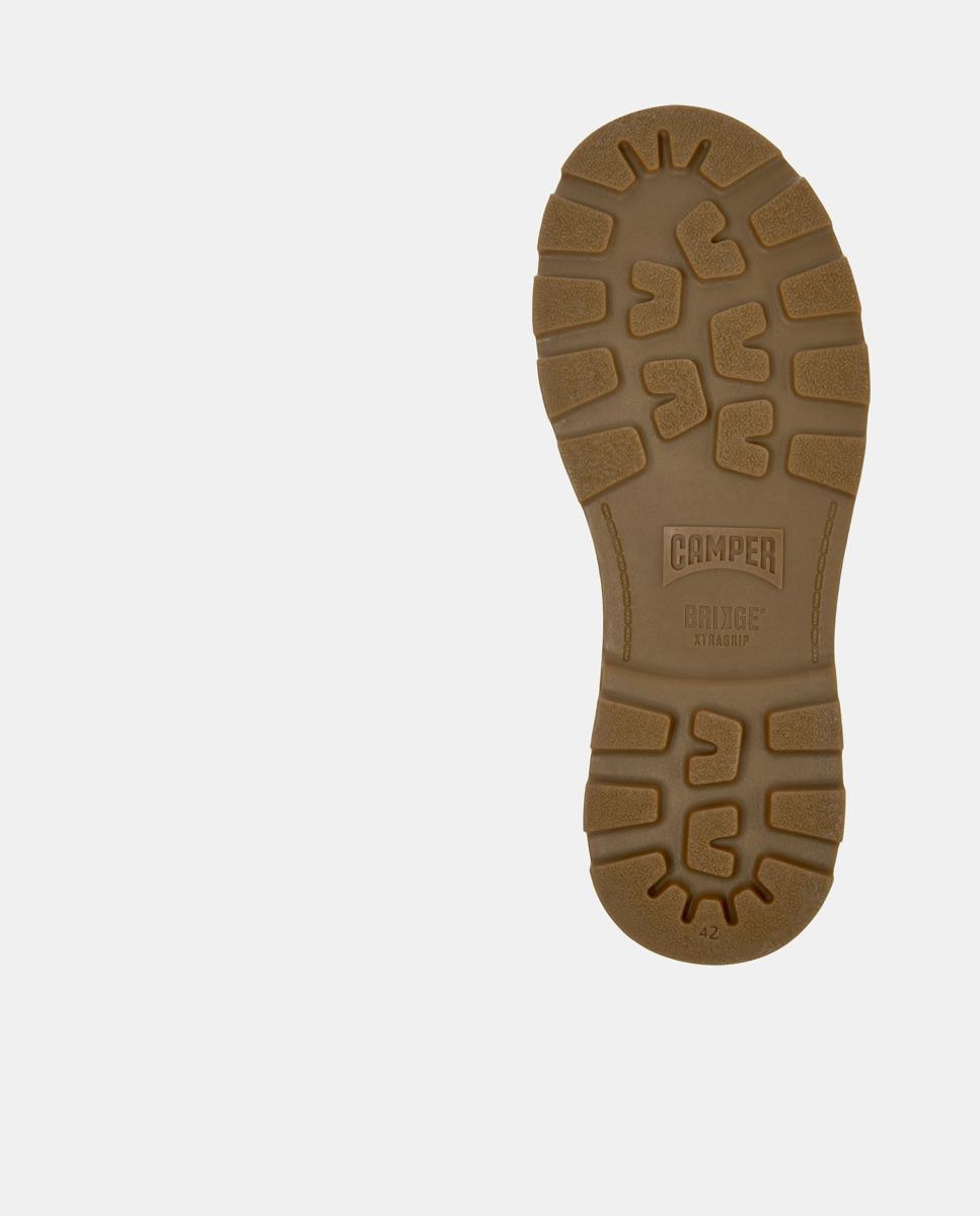 Zapatos hombre brutus+ con cordones en piel - Camper - Marrón Marrón-4