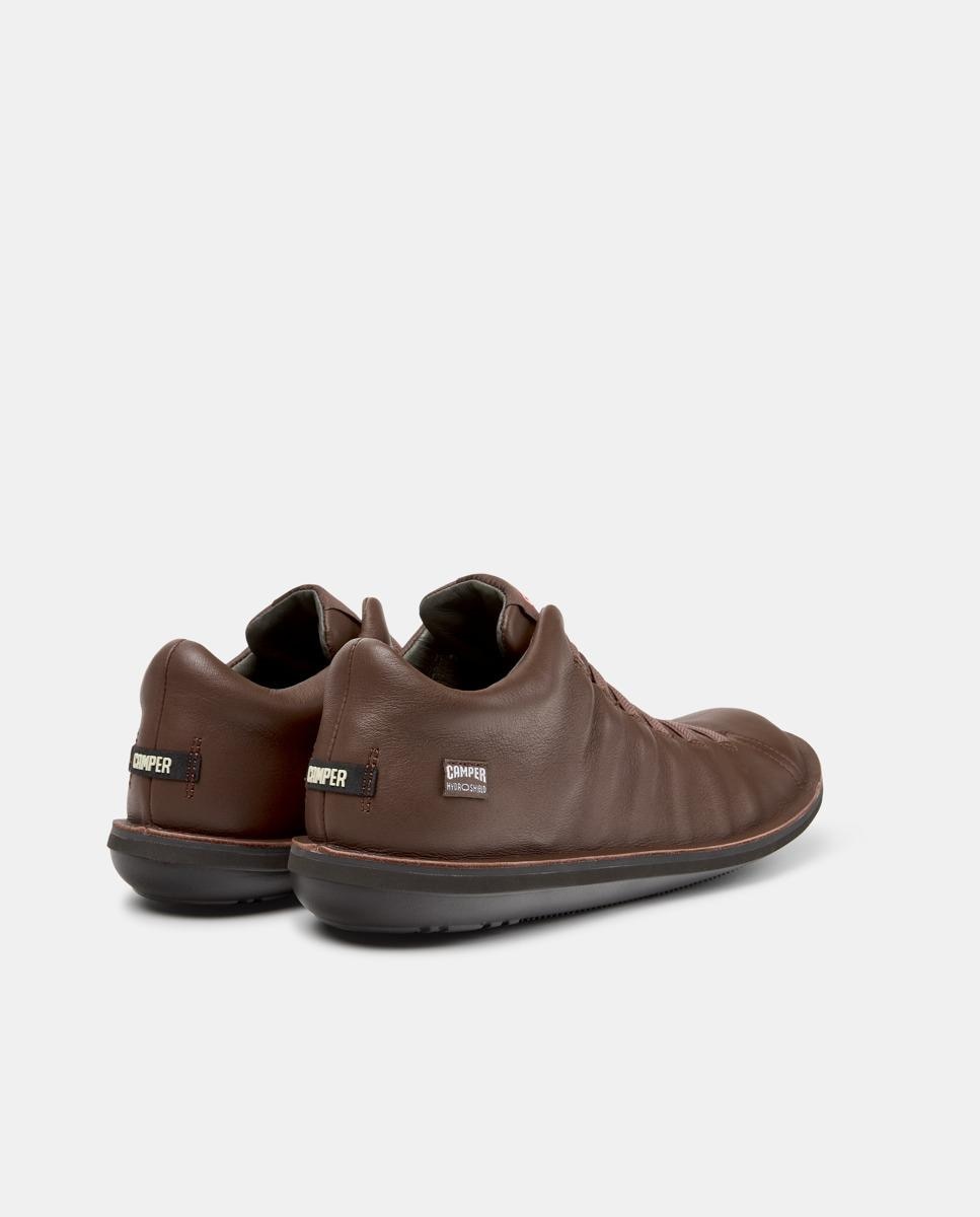 Imagen 4 de Zapatillas de piel de hombre beetle con cordones - Camper - Marrón Marrón