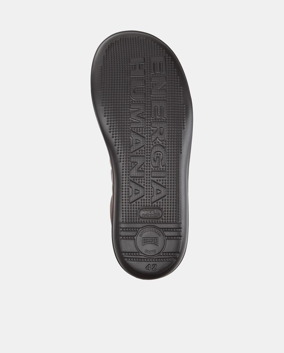 Imagen 5 de Zapatillas de piel de hombre beetle con cordones - Camper - Marrón Marrón
