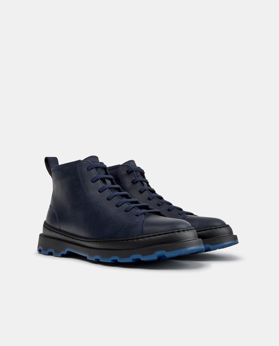 Botines de hombre de piel brutus+ - Camper - Azul Azul-3