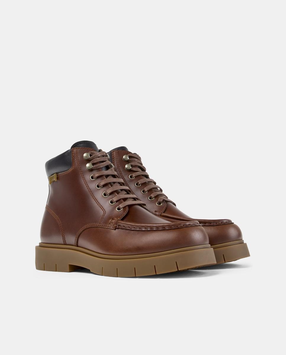 Botas de cordones alaro - Camper - Marrón Marrón-3