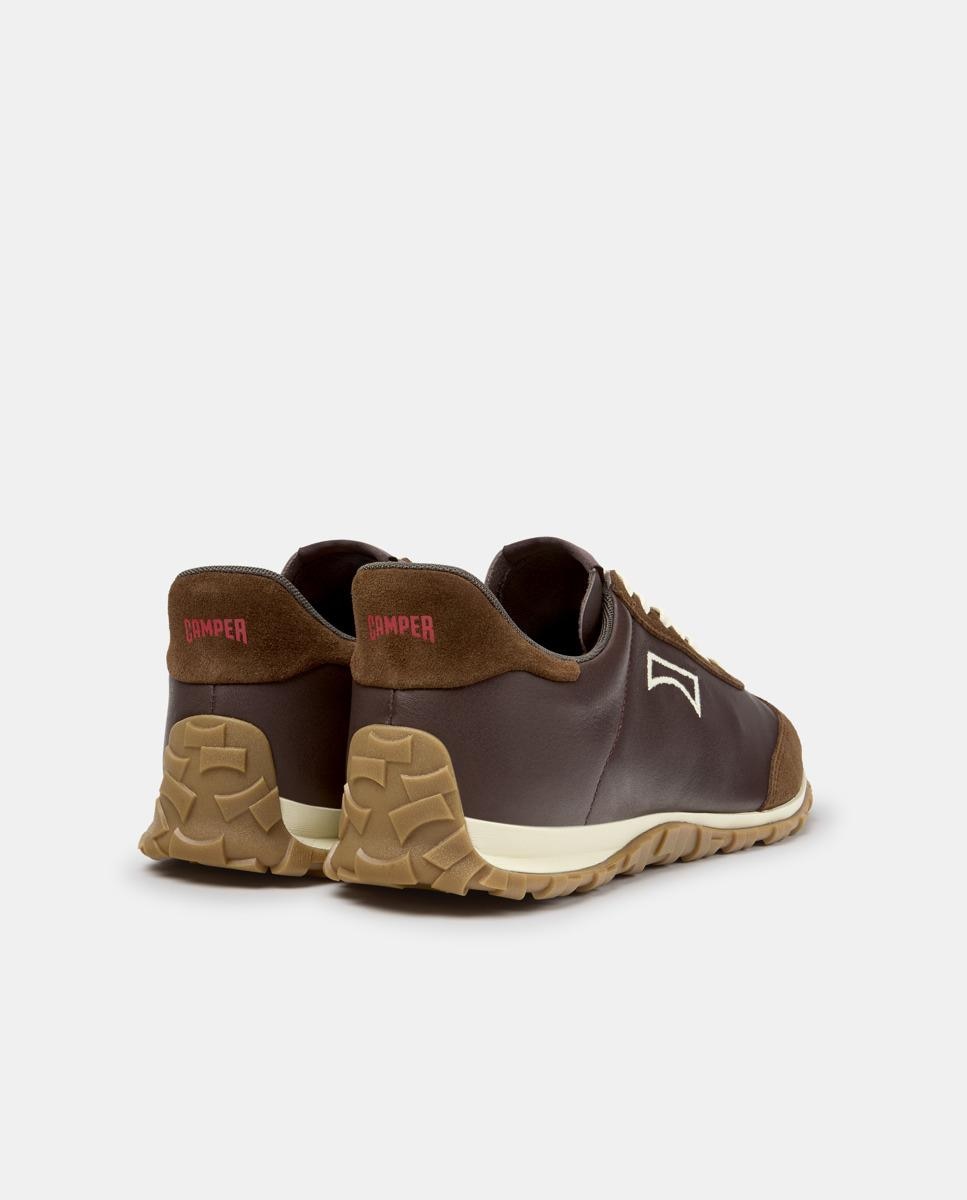 Zapatillas de piel de hombre Drift Walk con cordones - Camper - Marrón Marrón-2