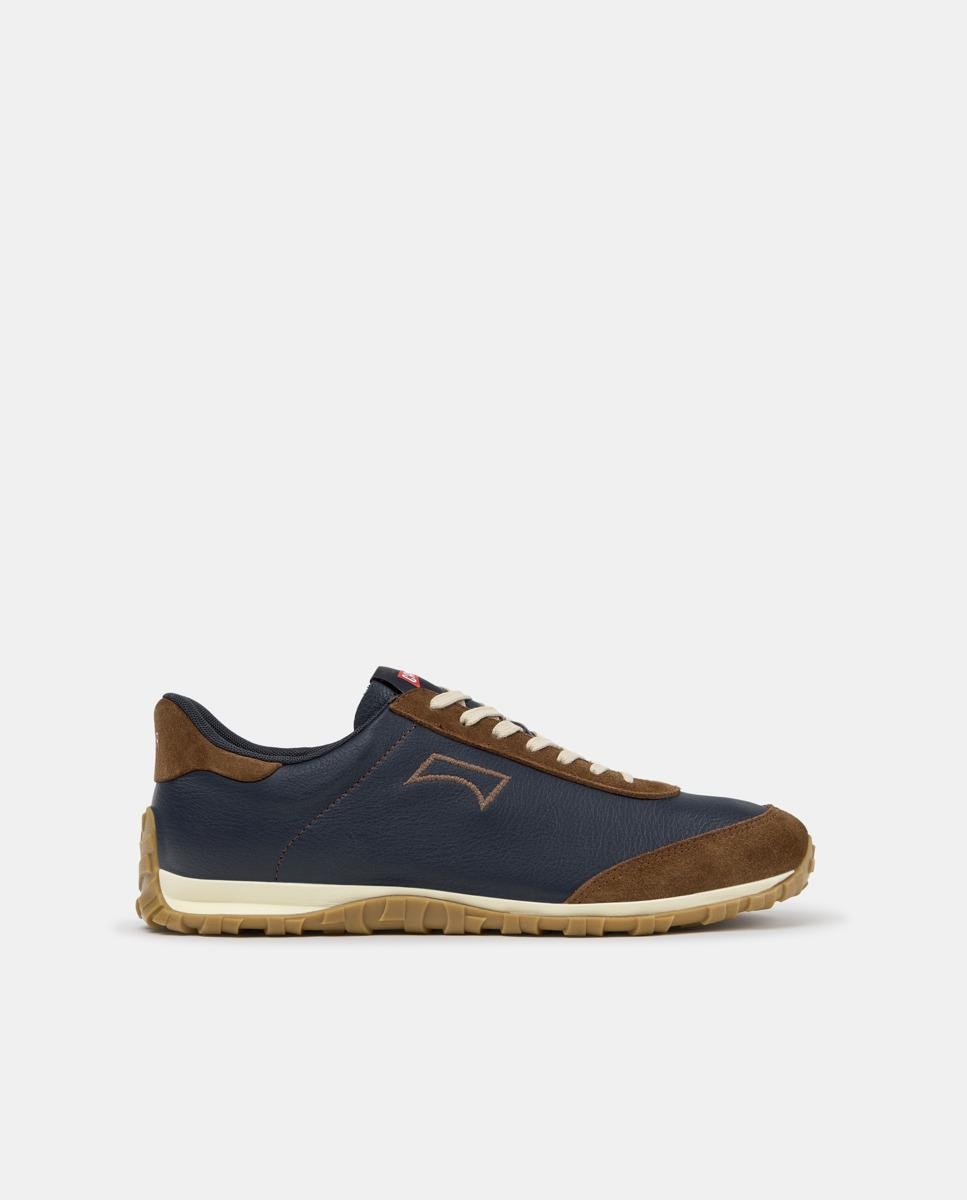 Zapatillas de piel de hombre drift walk con cordones - Camper - Azul Azul-1