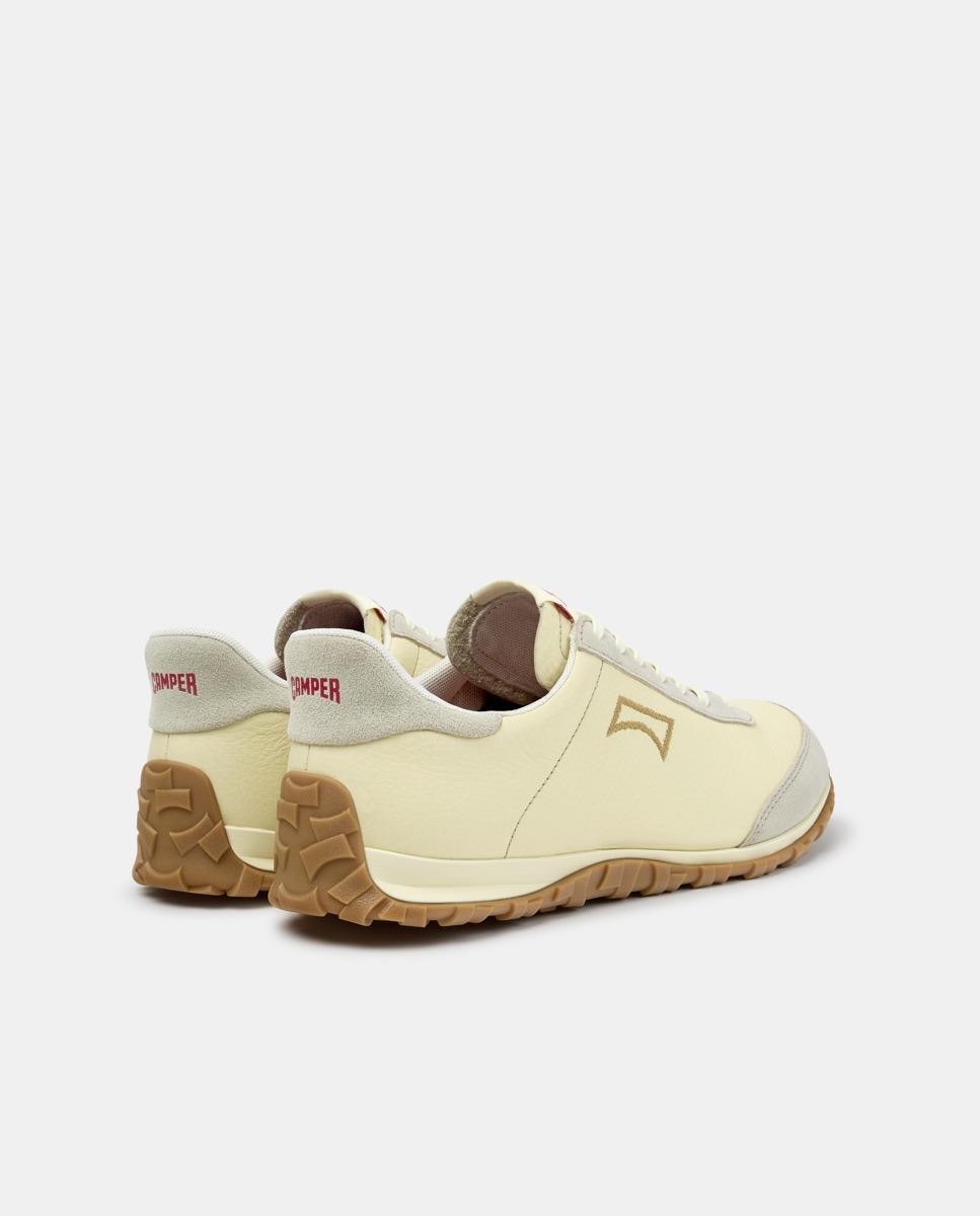 Zapatillas de piel de hombre drift walk con cordones - Camper - Beige Beige-2