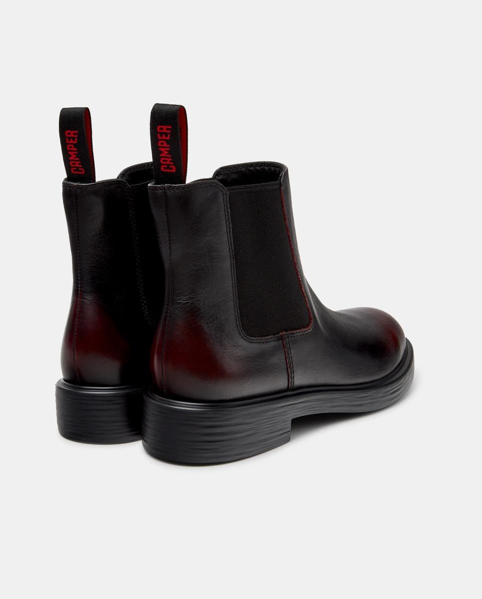 Botines de hombre de piel dean - Camper - Negro Negro-4