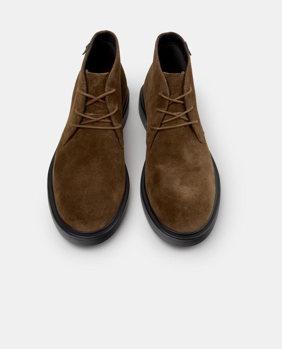 Botines de hombre de piel dean - Camper - Marrón Marrón-2