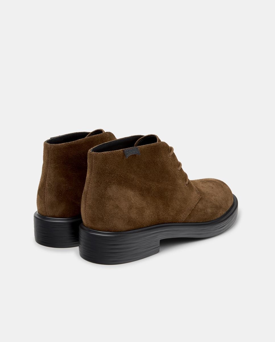 Botines de hombre de piel dean - Camper - Marrón Marrón-4