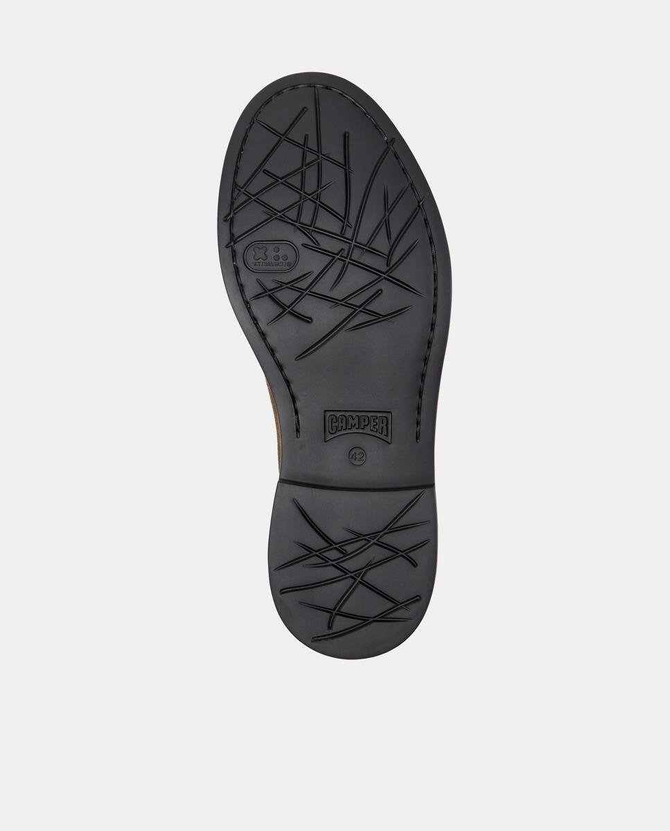 Botines de hombre de piel dean - Camper - Marrón Marrón-5