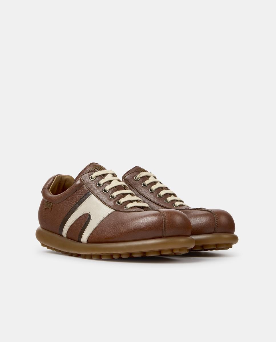 Imagen 3 de Zapatillas de piel de hombre pelotas ariel - Camper - Marrón Marrón