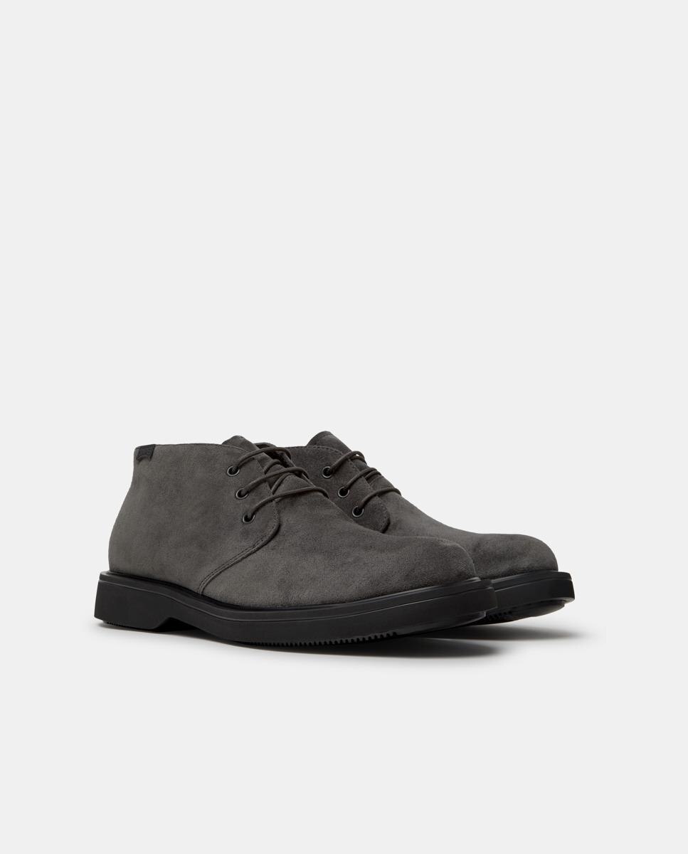 Botines de cordones de hombre norman - Camper - Gris Gris-3
