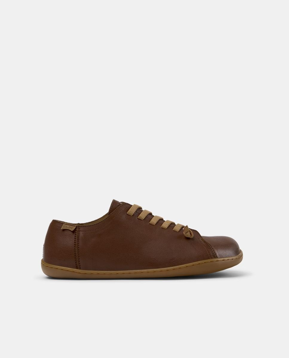 Imagen 0 de Zapatillas de piel de hombre peu cami Marrón