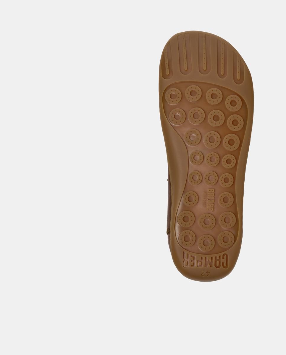Zapatillas de piel de hombre peu cami - Camper - Marrón Marrón-4