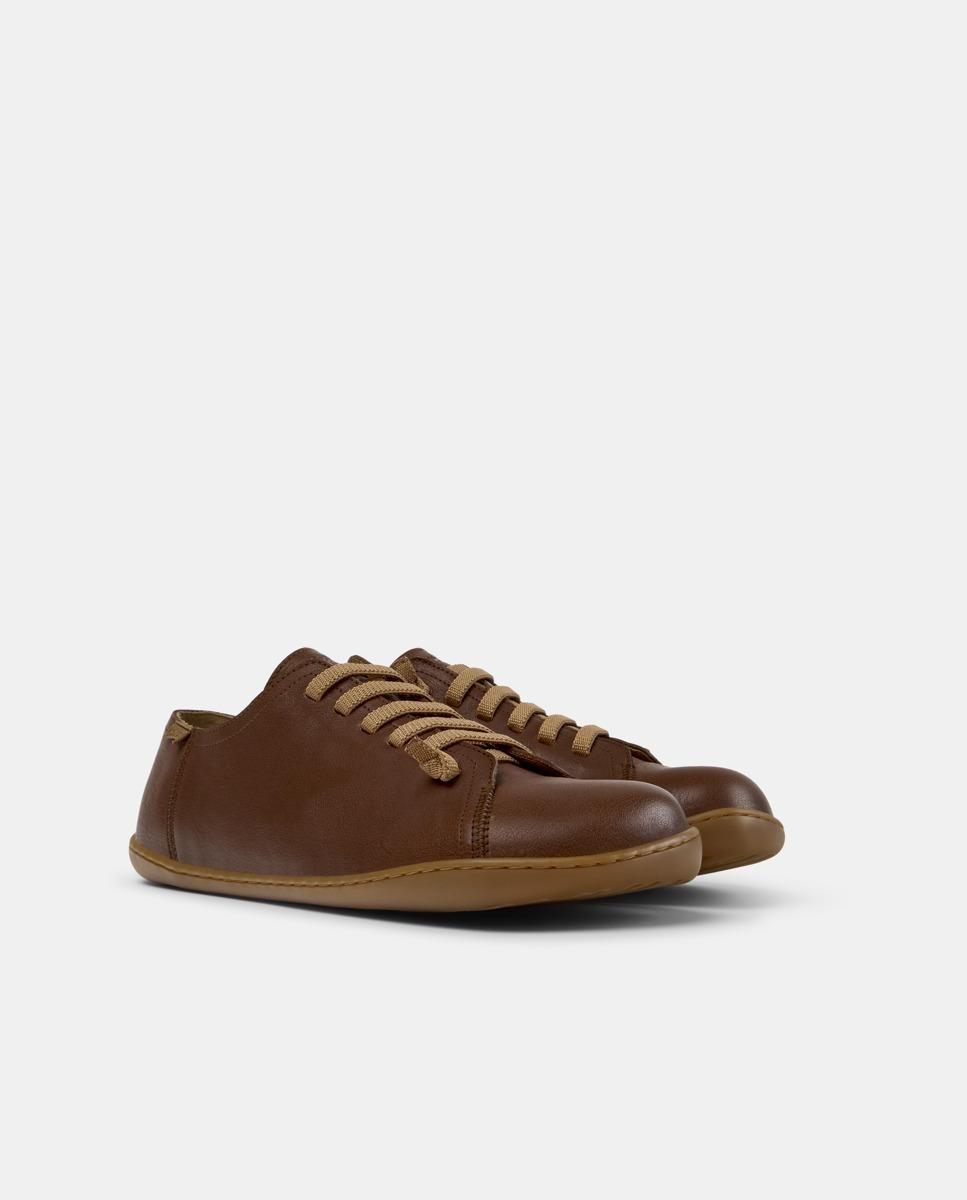 Zapatillas de piel de hombre peu cami - Camper - Marrón Marrón-5