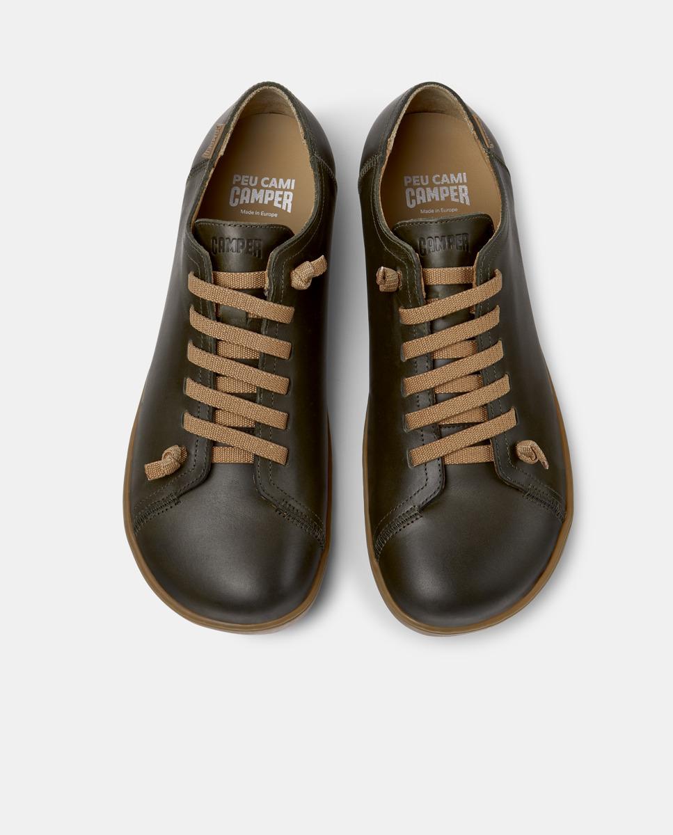 Zapatillas de piel de hombre peu cami - Camper - Verde Verde-3