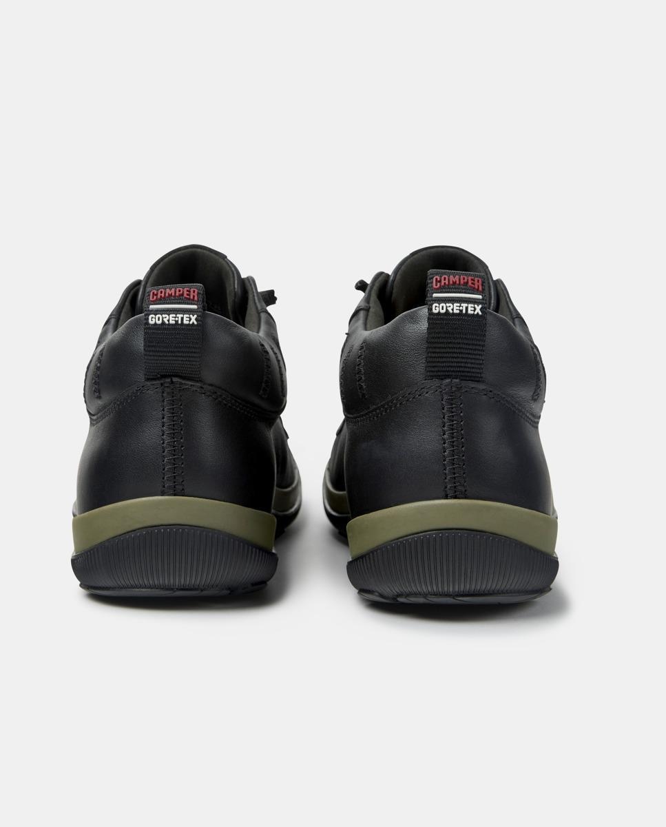 Zapatillas de piel de hombre peu pista gm con cordones - Camper - Negro Negro-2