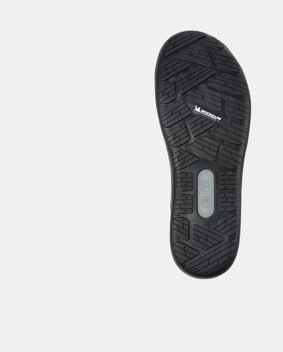Zapatillas de piel de hombre peu pista gm con cordones - Camper - Negro Negro-4
