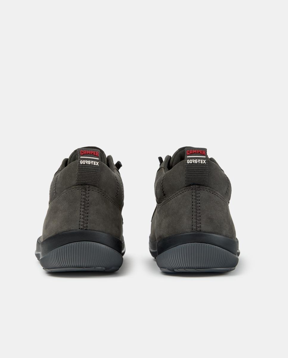 Zapatillas de piel de hombre peu pista gm con cordones - Camper - Gris Gris-4
