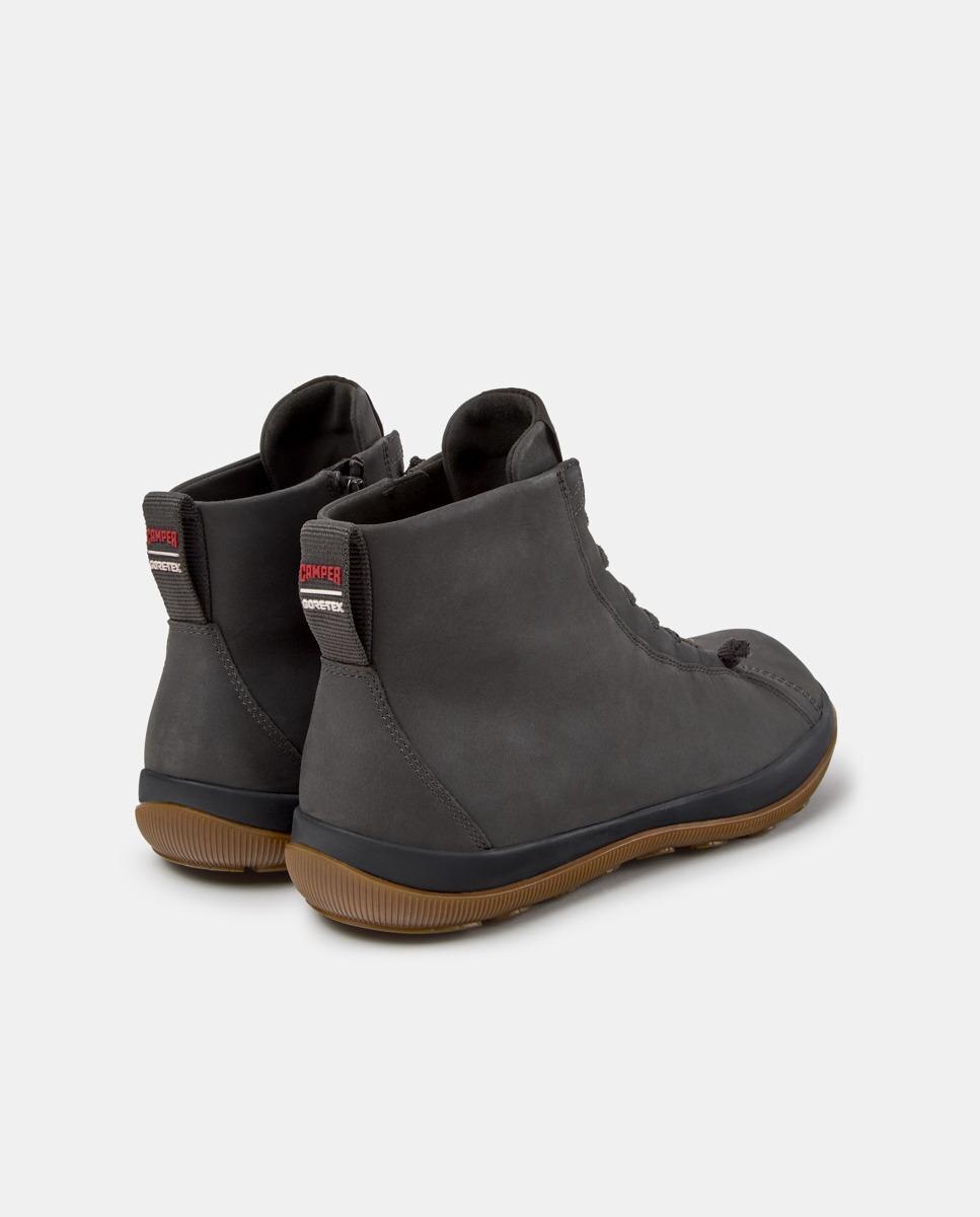 Zapatillas de piel de hombre peu pista gm con cordones - Camper - Gris Gris-4