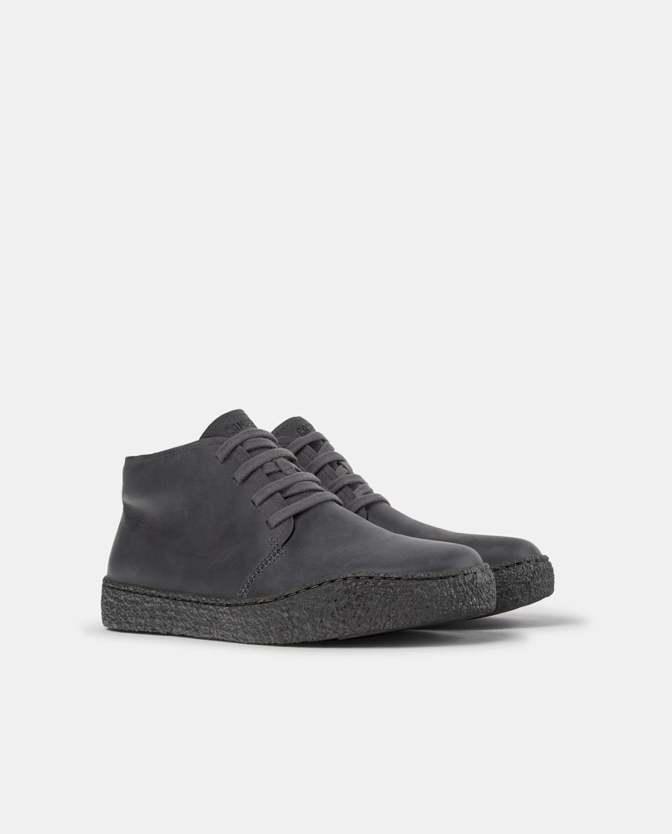 Botines de hombre peu terreno de piel - Camper - Gris Gris-3