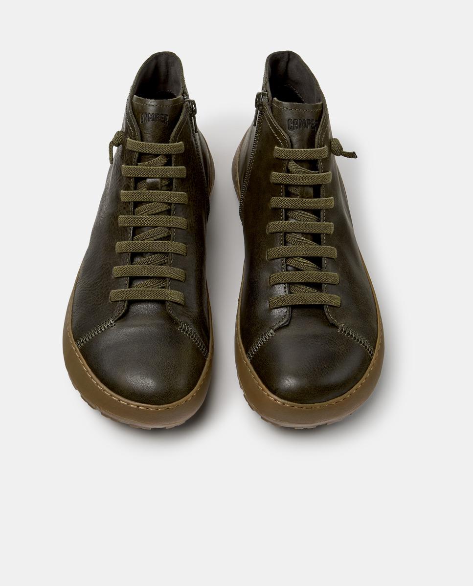 Botines de hombre de piel peu serra - Camper - Verde Verde-2