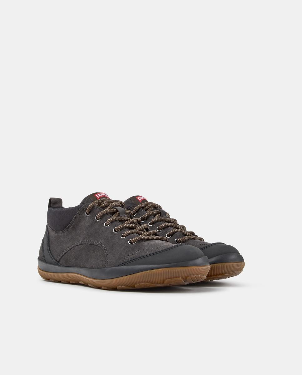Zapatillas de piel de hombre peu pista gm - Camper - Gris Gris-3