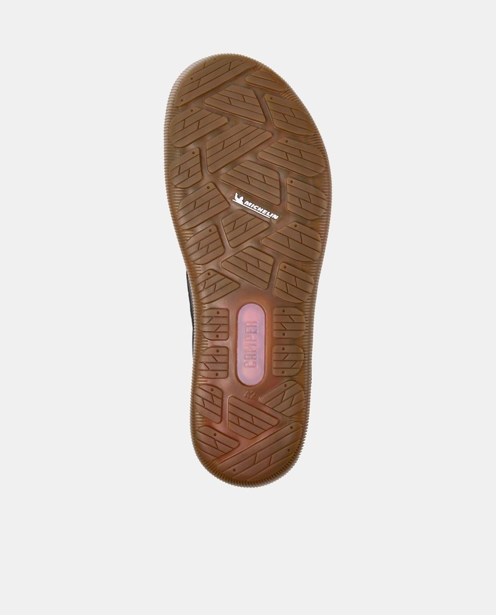 Zapatillas de piel de hombre peu pista gm - Camper - Gris Gris-5