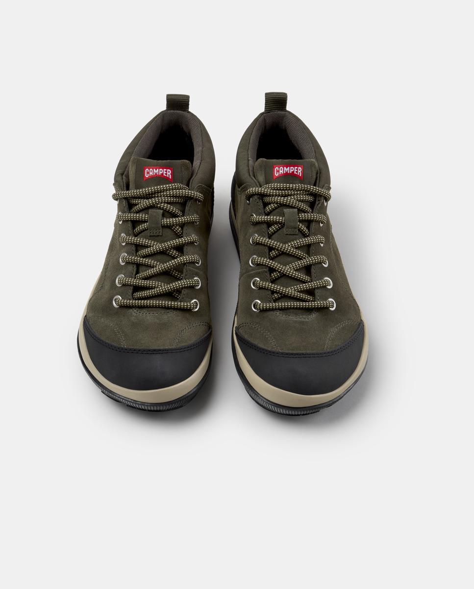 Zapatillas de piel de hombre peu pista gm - Camper - Verde Verde-2