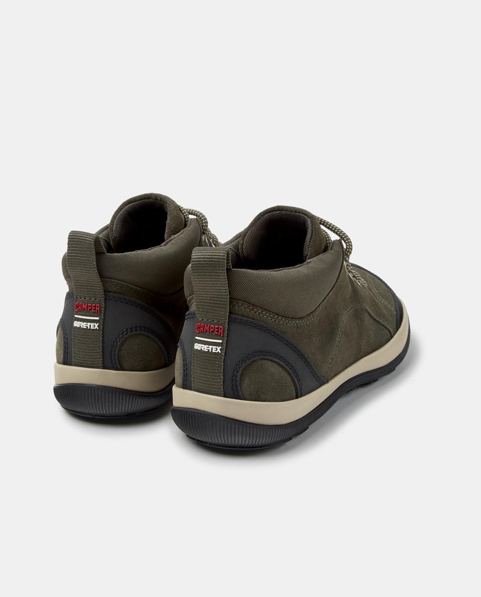 Zapatillas de piel de hombre peu pista gm - Camper - Verde Verde-4