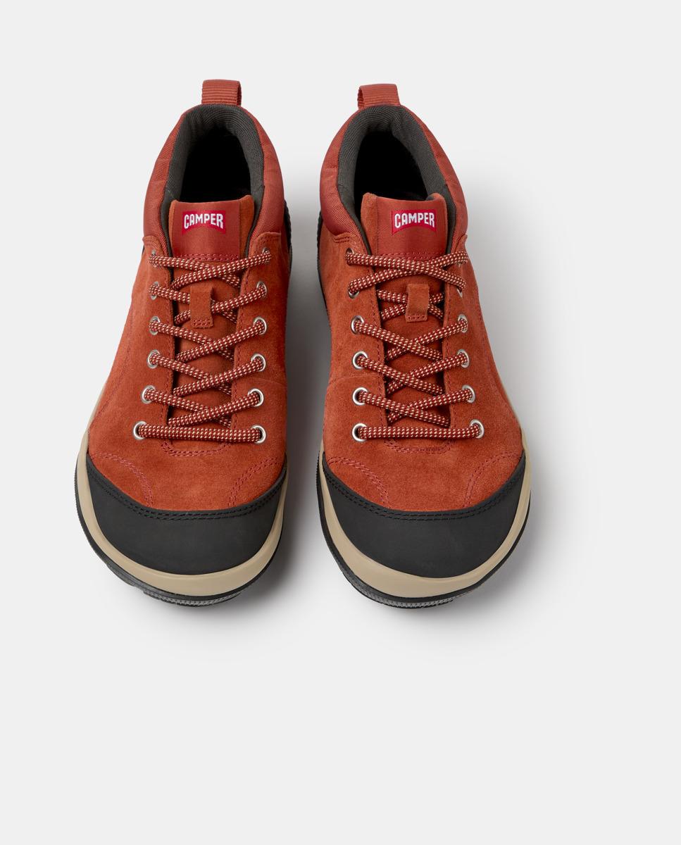 Zapatillas de piel de hombre peu pista gm - Camper - Rojo Rojo-2