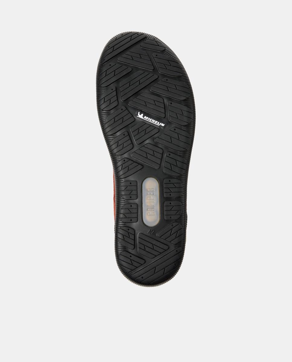 Zapatillas de piel de hombre peu pista gm - Camper - Rojo Rojo-5