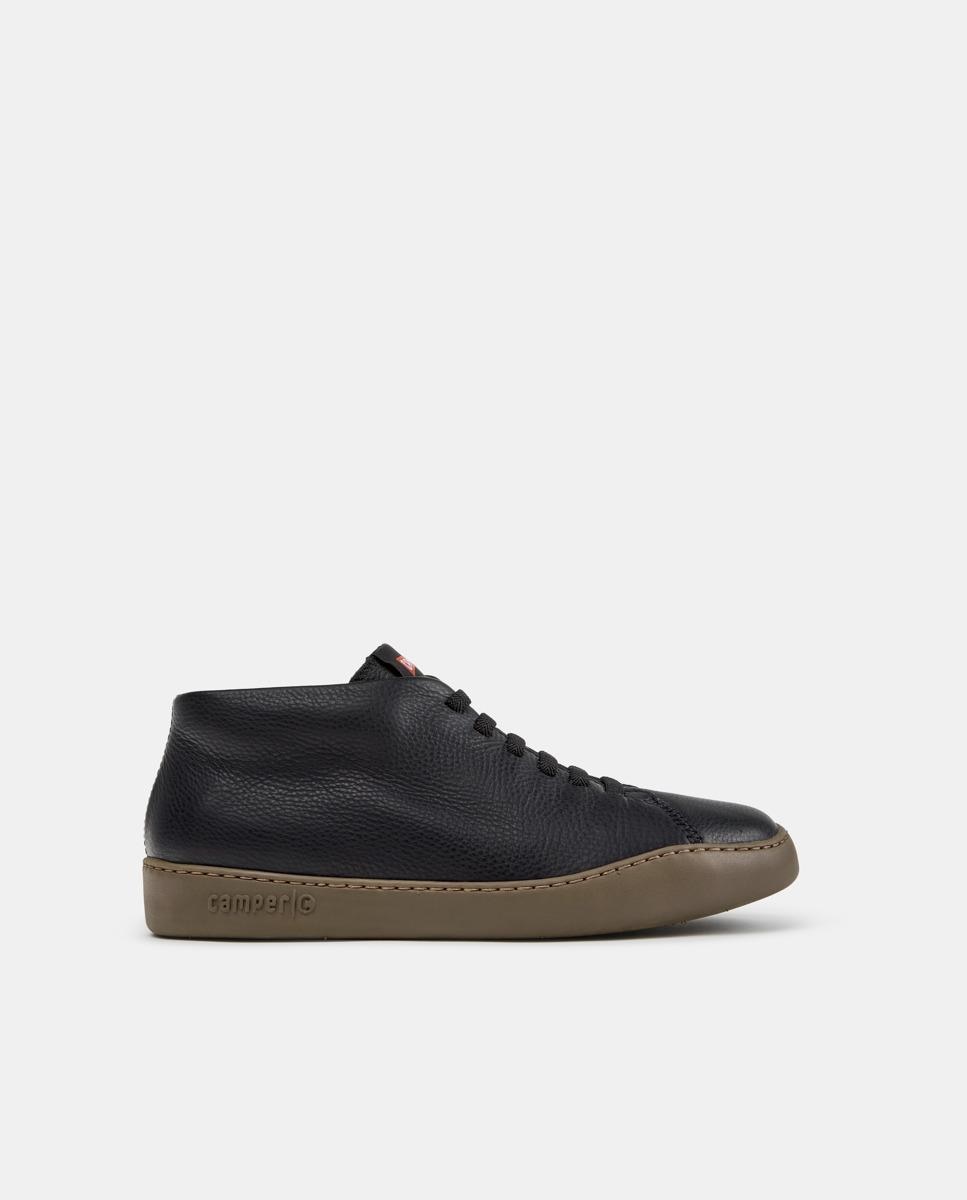 Zapatillas altas de hombre peu touring de piel - Camper - Negro Negro-1