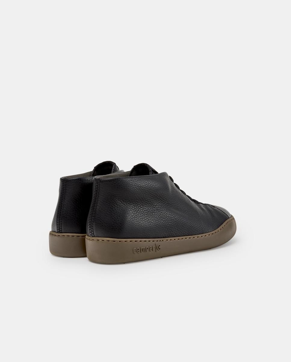 Zapatillas altas de hombre peu touring de piel - Camper - Negro Negro-2
