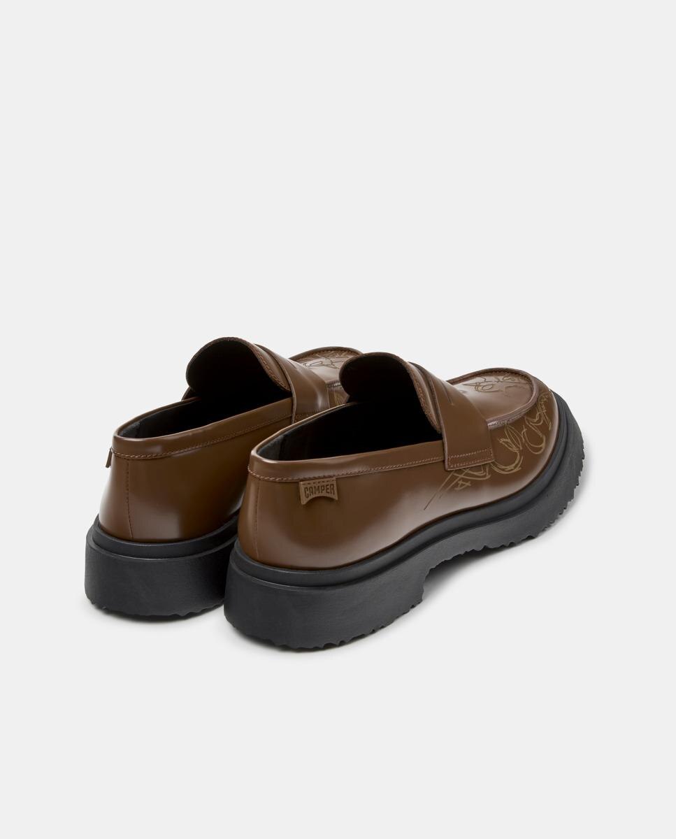 Mocasines de hombre de piel walden - Camper - Marrón Marrón-2