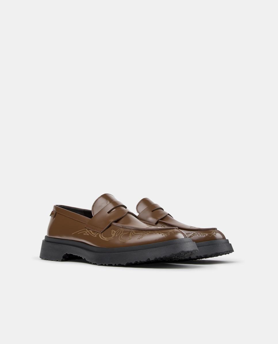 Mocasines de hombre de piel walden - Camper - Marrón Marrón-5