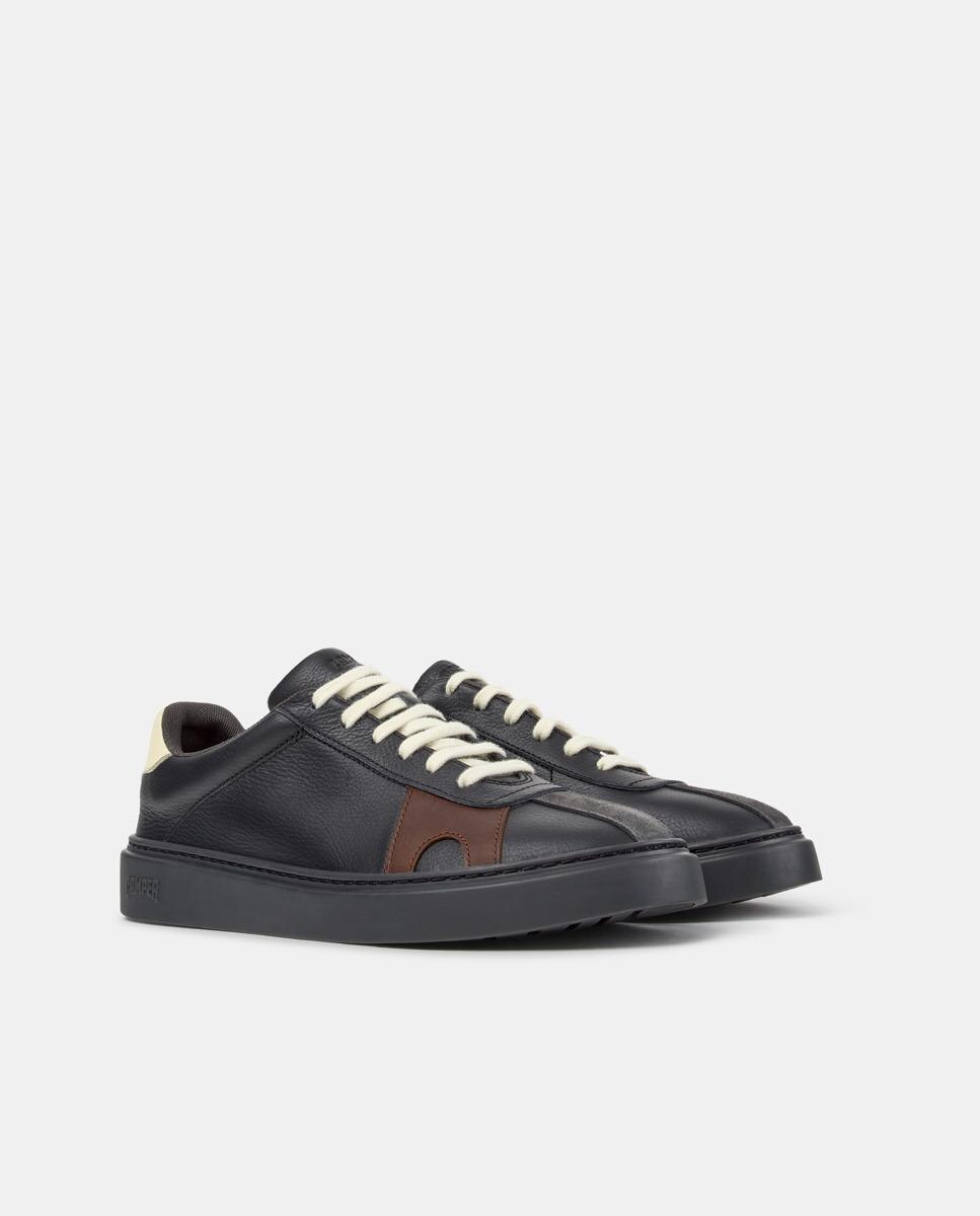 Zapatillas de piel de hombre runner twentyfive twins - Camper - Negro Negro-2