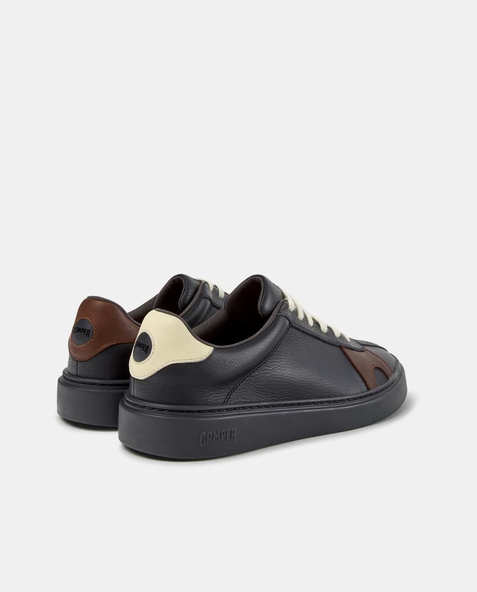 Zapatillas de piel de hombre runner twentyfive twins - Camper - Negro Negro-4