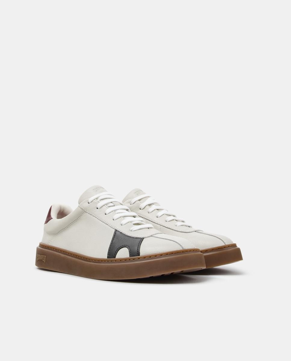 Zapatillas de piel de hombre runner twentyfive twins - Camper - Blanco Blanco-3