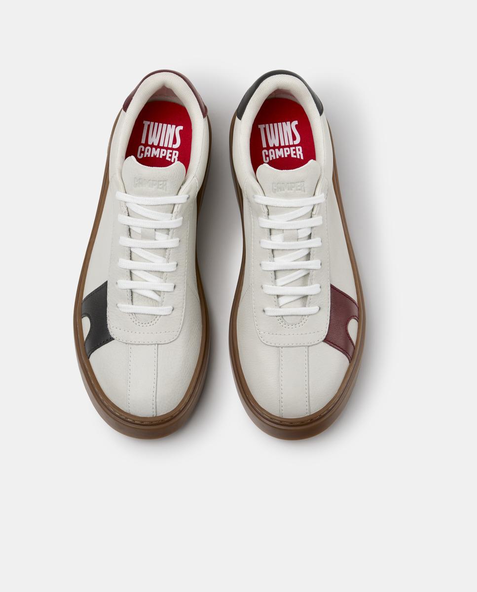 Zapatillas de piel de hombre runner twentyfive twins - Camper - Blanco Blanco-2