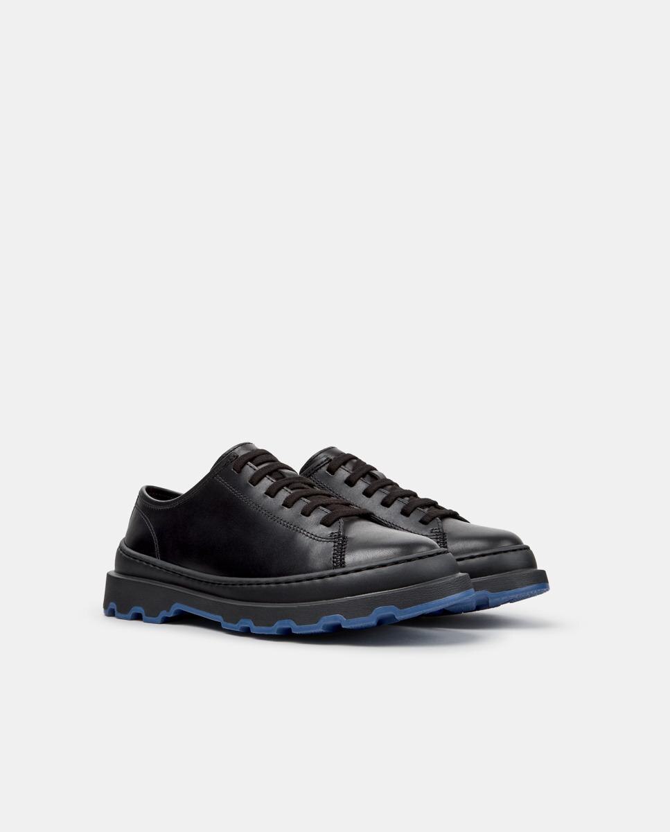 Zapatos de cordones de mujer de piel brutus+ - Camper - Negro Negro-5