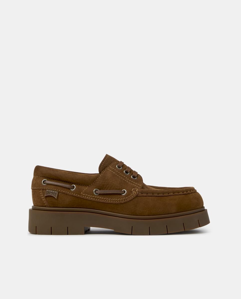Náuticos de piel de mujer alaro - Camper - Marrón Marrón-1