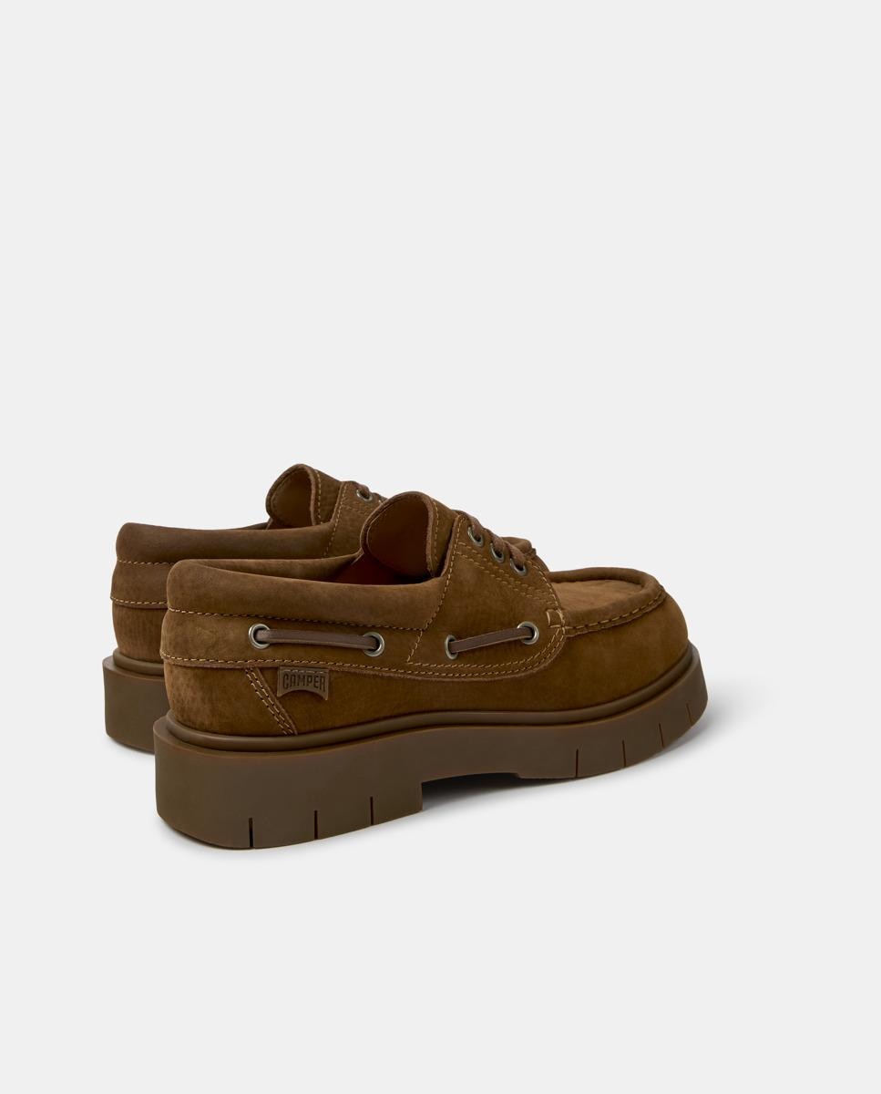 Náuticos de piel de mujer alaro - Camper - Marrón Marrón-4